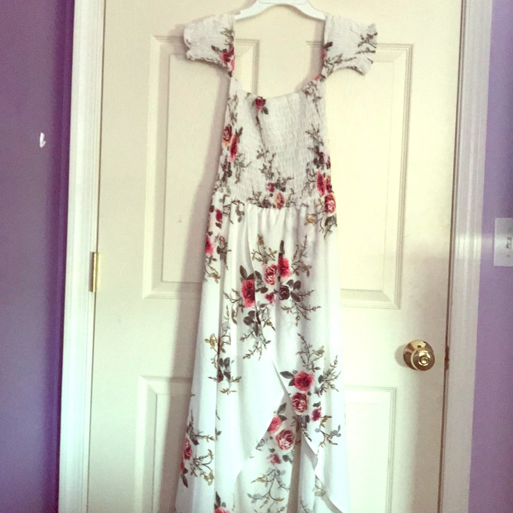 Floral High Low Dress